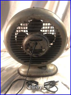 Vintage AAA Metal Desk / Mount Fan HEAVY 14 x 12 RARE