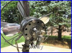 Vintage AC Gilbert Oscillating Table Fan, needs cord (ref American Flyer)