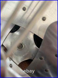 Vintage Airliner Edison Manufacturing Electric Table Fan Working 10 Blade 110