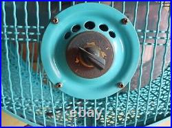 Vintage Alaskan reversible rotatable metal cage 4 speed window fan