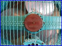 Vintage Alaskan reversible rotatable metal cage 4 speed window fan