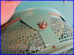 Vintage Alaskan reversible rotatable metal cage 4 speed window fan