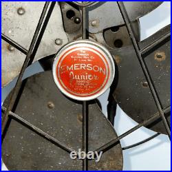 Vintage Antique 1930's Emerson Jr 12 Oscillating Electric Fan 2660-C Heavy Run Vintage Antique 1930's Emerson Jr 12 Oscillating Electric Fan 2660-C Heavy Run