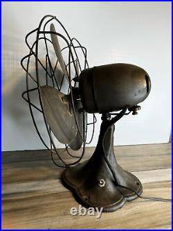 Vintage Antique 1930's Emerson Jr 12 Oscillating Electric Fan 2660-C Heavy Run Vintage Antique 1930's Emerson Jr 12 Oscillating Electric Fan 2660-C Heavy Run