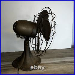 Vintage Antique 1930's Emerson Jr 12 Oscillating Electric Fan 2660-C Heavy Run Vintage Antique 1930's Emerson Jr 12 Oscillating Electric Fan 2660-C Heavy Run