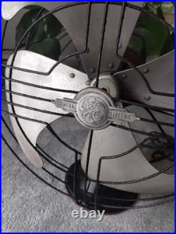 Vintage Antique 1930's GE Vortalex 18 Oscillating Fan Works