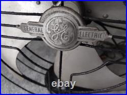 Vintage Antique 1930's GE Vortalex 18 Oscillating Fan Works