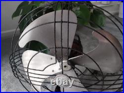 Vintage Antique 1930's GE Vortalex 18 Oscillating Fan Works