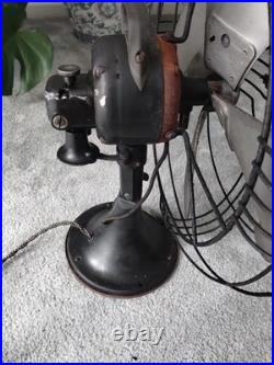 Vintage Antique 1930's GE Vortalex 18 Oscillating Fan Works