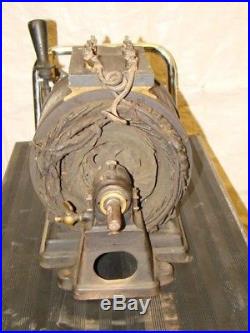 Vintage Antique Electric Motor 1899 Emerson Manual Start early Tesla A. C. Power