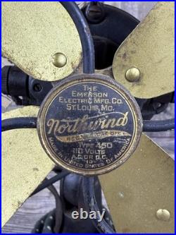 Vintage Antique Emerson Northwind 450 Electric Fan Works