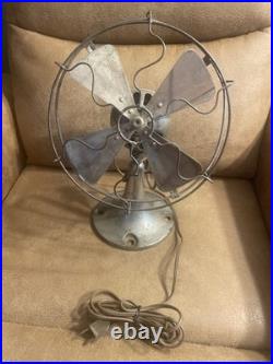 Vintage Antique Fitzgerald Mfg Co The Star Electric Fan 10 Brass Blade #6087