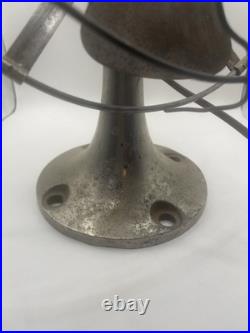 Vintage Antique Fitzgerald Mfg Co The Star Electric Fan 10 Brass Blade #6087