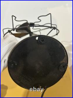 Vintage Antique Fitzgerald Star Rite Fan 10 Brass Blade Cut Cord Collectible