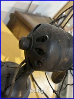 Vintage Antique Fitzgerald Star Rite Fan 10 Brass Blade Cut Cord Collectible