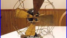 Vintage Antique Fort Wayne Electric Works Brass Blade Fan Pat. 1902 SUPER RARE