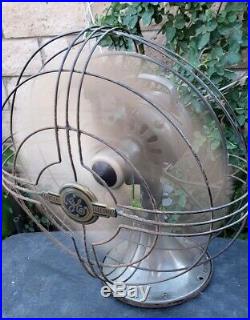 Vintage Antique GE General Electric Vortalex Art Deco Electric Fan Works