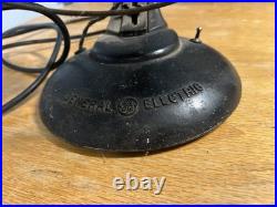 Vintage/Antique General Electric Black Electric Fan Cast Iron 1920s Works