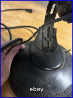 Vintage/Antique General Electric Black Electric Fan Cast Iron 1920s Works
