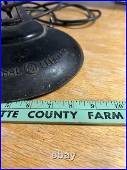 Vintage/Antique General Electric Black Electric Fan Cast Iron 1920s Works