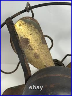 Vintage Antique Star Rite 4 Brass Blade Electric Metal Fan 10 Diameter