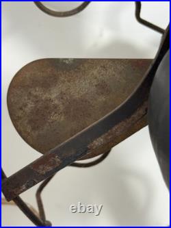 Vintage Antique Star Rite 4 Brass Blade Electric Metal Fan 10 Diameter