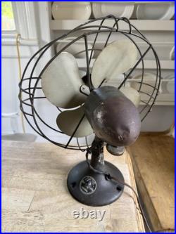 Vintage Antique Victor Electric Desk Fan 12 blades industrial Cincinnati Ohio Vintage Antique Victor Electric Desk Fan 12 blades industrial Cincinnati Ohio