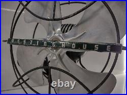Vintage Antique Westinghouse 4 Blade Metal Fan