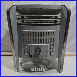 Vintage Art Deco 3-Speed Metal Table Hassock Fan Footrest 1940's Macys