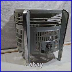 Vintage Art Deco 3-Speed Metal Table Hassock Fan Footrest 1940's Macys