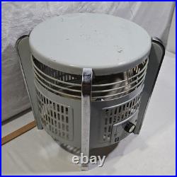 Vintage Art Deco 3-Speed Metal Table Hassock Fan Footrest 1940's Macys