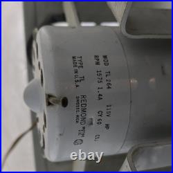 Vintage Art Deco 3-Speed Metal Table Hassock Fan Footrest 1940's Macys