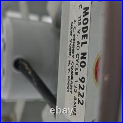 Vintage Art Deco 3-Speed Metal Table Hassock Fan Footrest 1940's Macys