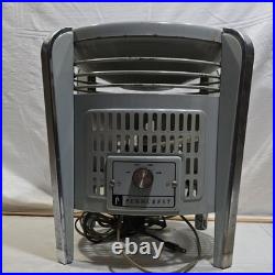 Vintage Art Deco 3-Speed Metal Table Hassock Fan Footrest 1940's Macys