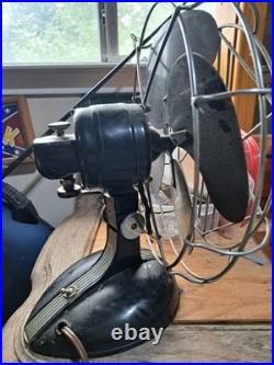 Vintage Art Deco Robbins & Myers Oscillating Fan, Model# 5404, Retro Steampunk