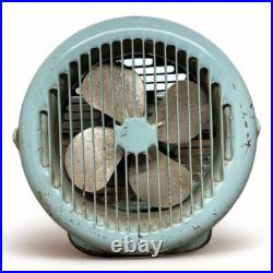 Vintage Art Deco Vornado Style Fan Streamline Industrial Metal Electric MCM