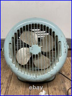 Vintage Art Deco Vornado Style Fan Streamline Industrial Metal Electric MCM