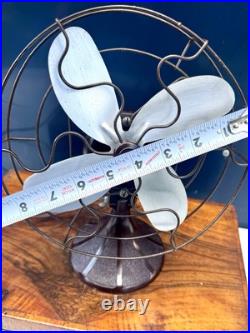 Vintage BARCOL Barber Colman 8 4Blade Bakelite Desk Table Fan Rockford IL Works