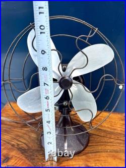 Vintage BARCOL Barber Colman 8 4Blade Bakelite Desk Table Fan Rockford IL Works