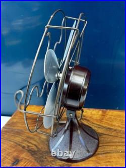 Vintage BARCOL Barber Colman 8 4Blade Bakelite Desk Table Fan Rockford IL Works