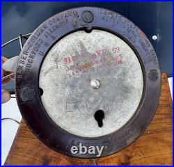 Vintage BARCOL Barber Colman 8 4Blade Bakelite Desk Table Fan Rockford IL Works