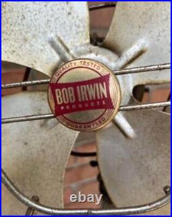 Vintage Bob Irwin Products Pedestal Fan Rare