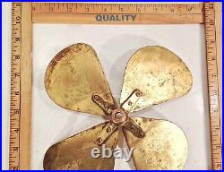 Vintage Brass 10 Inch Electric Fan Blade LOOK READ