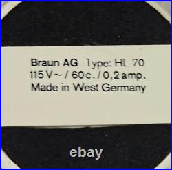 Vintage Braun Hl-70 Fan Designed By Reinhardt Weiss Made In West Germany