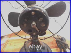 Vintage Busy B Desk Fan 9'' Blade Kelmet Corp. New Haven Connecticut Ct. Working