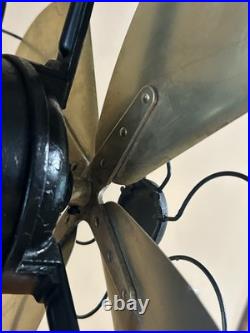 Vintage Century Electric Company 16 Brass Blade Oscillating fan