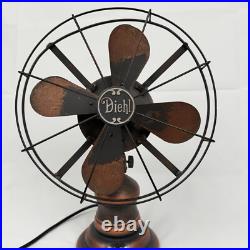 Vintage Diehl Fan Antique 1920s 3 Speed Oscillating Rebuilt Industrial Vintage Diehl Fan Antique 1920s 3 Speed Oscillating Rebuilt Industrial
