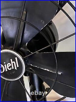 Vintage Diehl Oscillating Electric Fan Cat No. K12512 (Black)