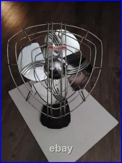 Vintage Dominion 10Model 932 Art Deco Fan 30s Arched Cage Ribs Streamline