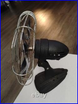 Vintage Dominion 10Model 932 Art Deco Fan 30s Arched Cage Ribs Streamline